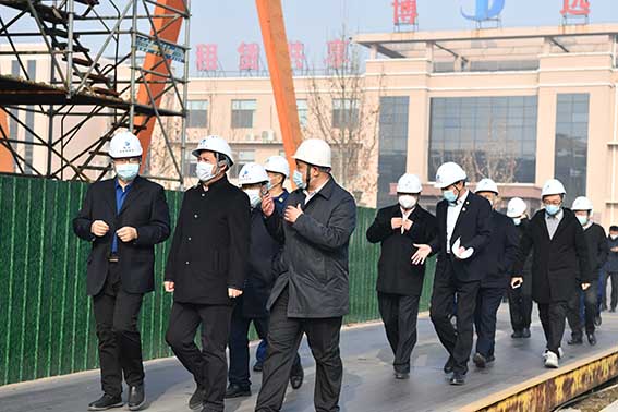 濱州市市委常委、常務(wù)副市長張偉一行來我司調(diào)研經(jīng)濟(jì)運(yùn)行、疫情防控和安全生產(chǎn)工作